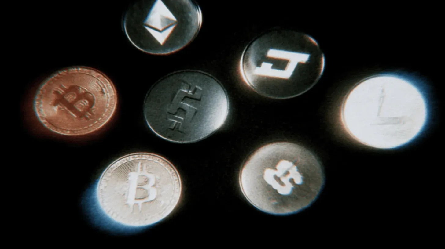 Illustration of a stablecoin holding steady value